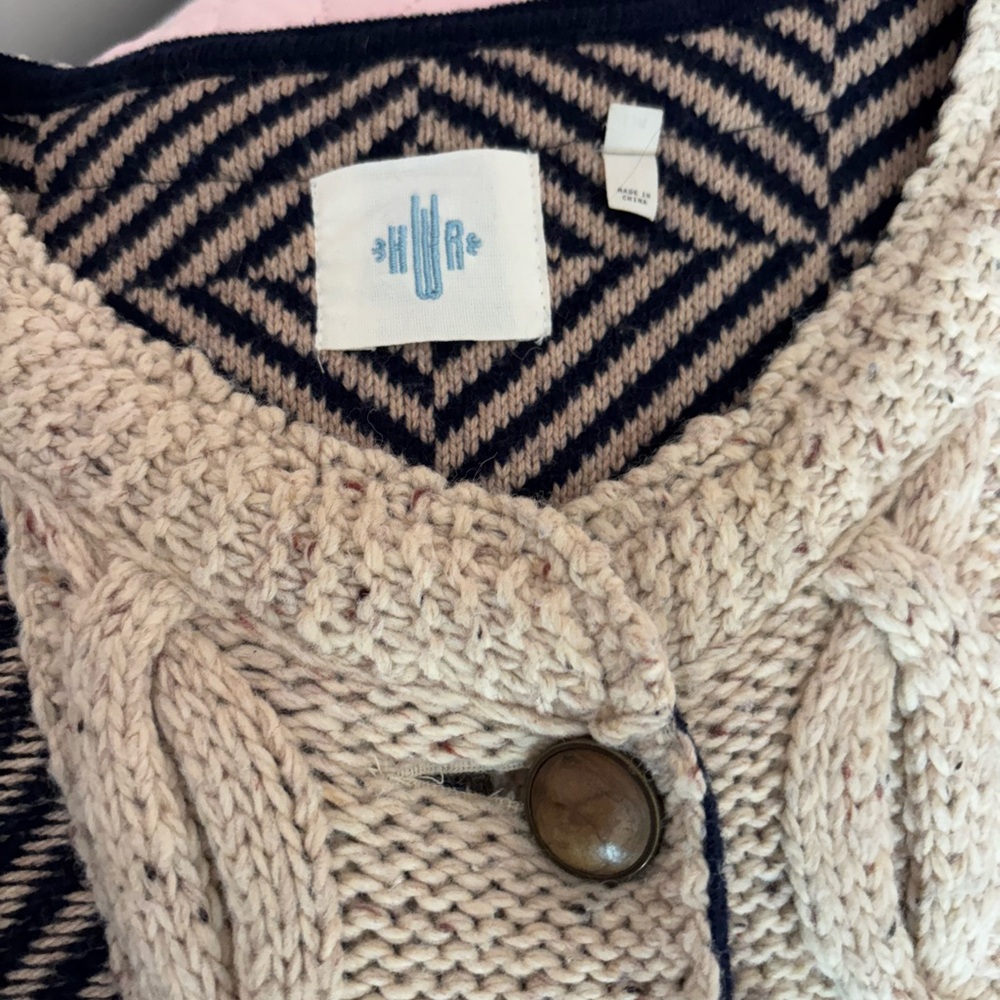 Cable Knit Cream Sweater